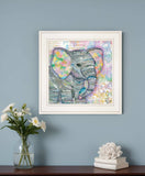 Elephant I 2 White Framed Print Wall Art - Homeroots - Flyclothing LLC