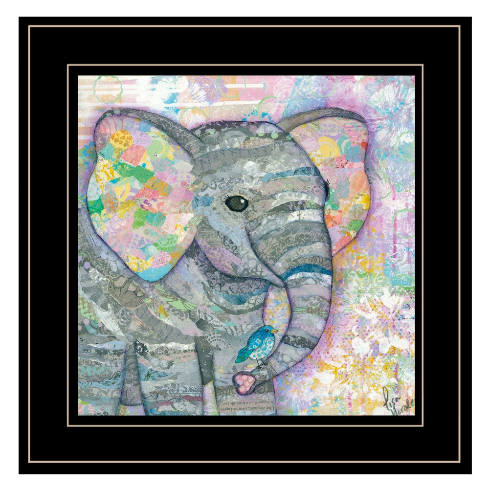 Elephant I 3 Black Framed Print Wall Art - Homeroots - Flyclothing LLC