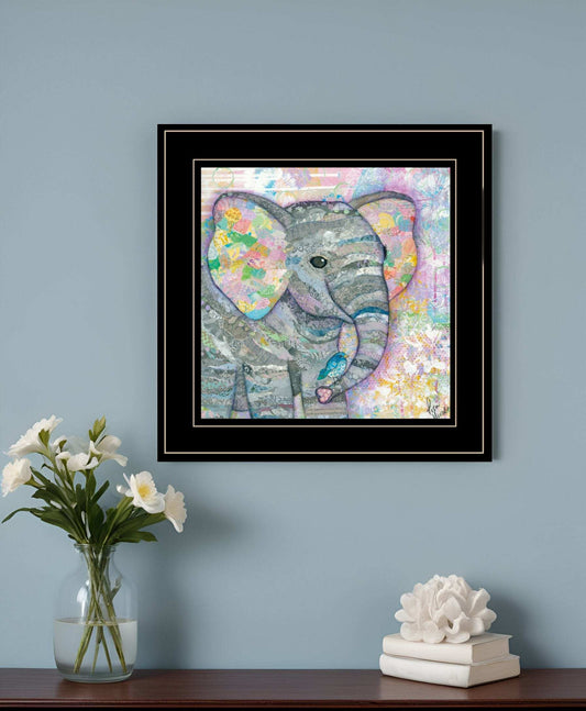 Elephant I 3 Black Framed Print Wall Art - Homeroots - Flyclothing LLC