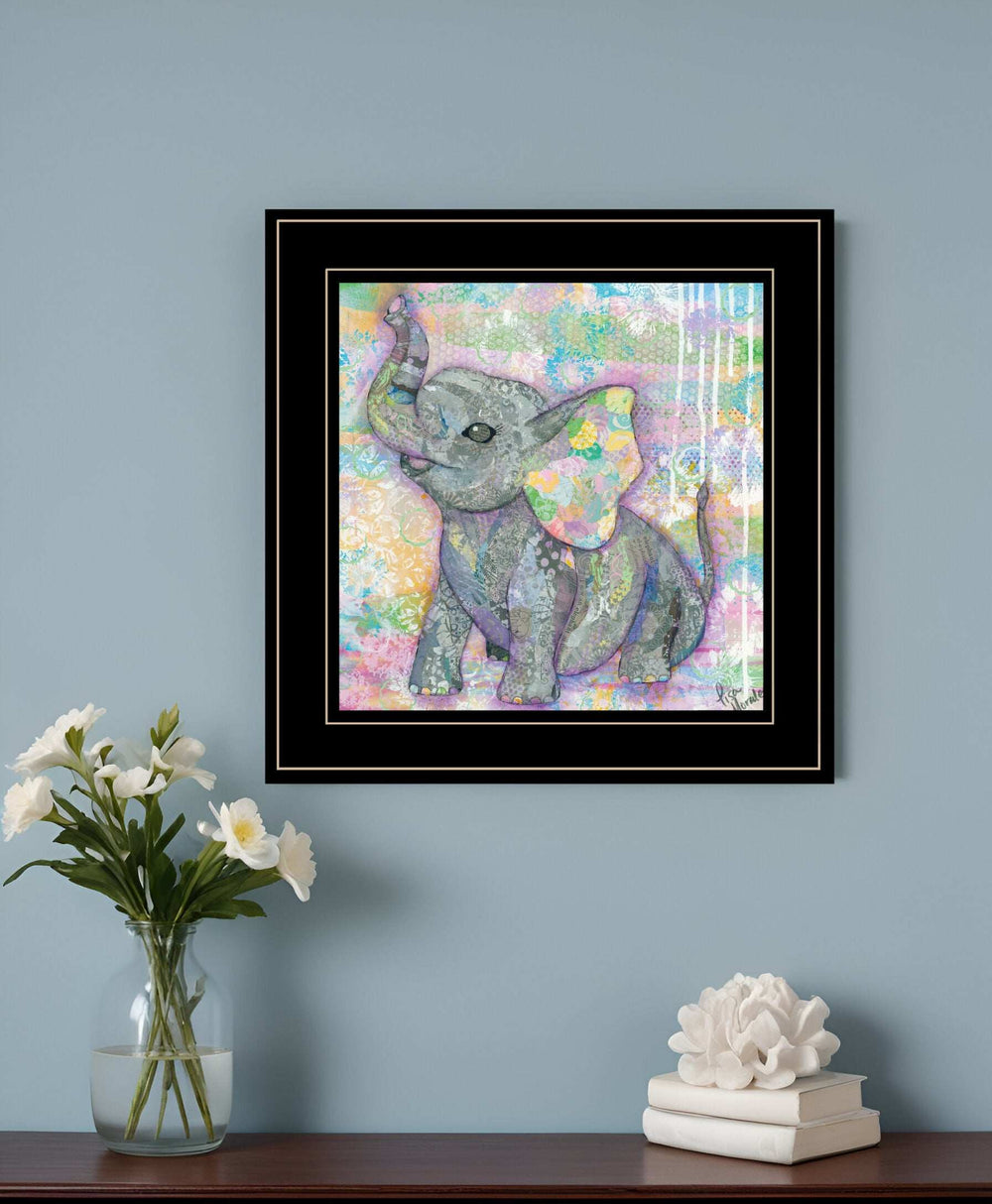 Elephant II 3 Black Framed Print Wall Art - Homeroots - Flyclothing LLC