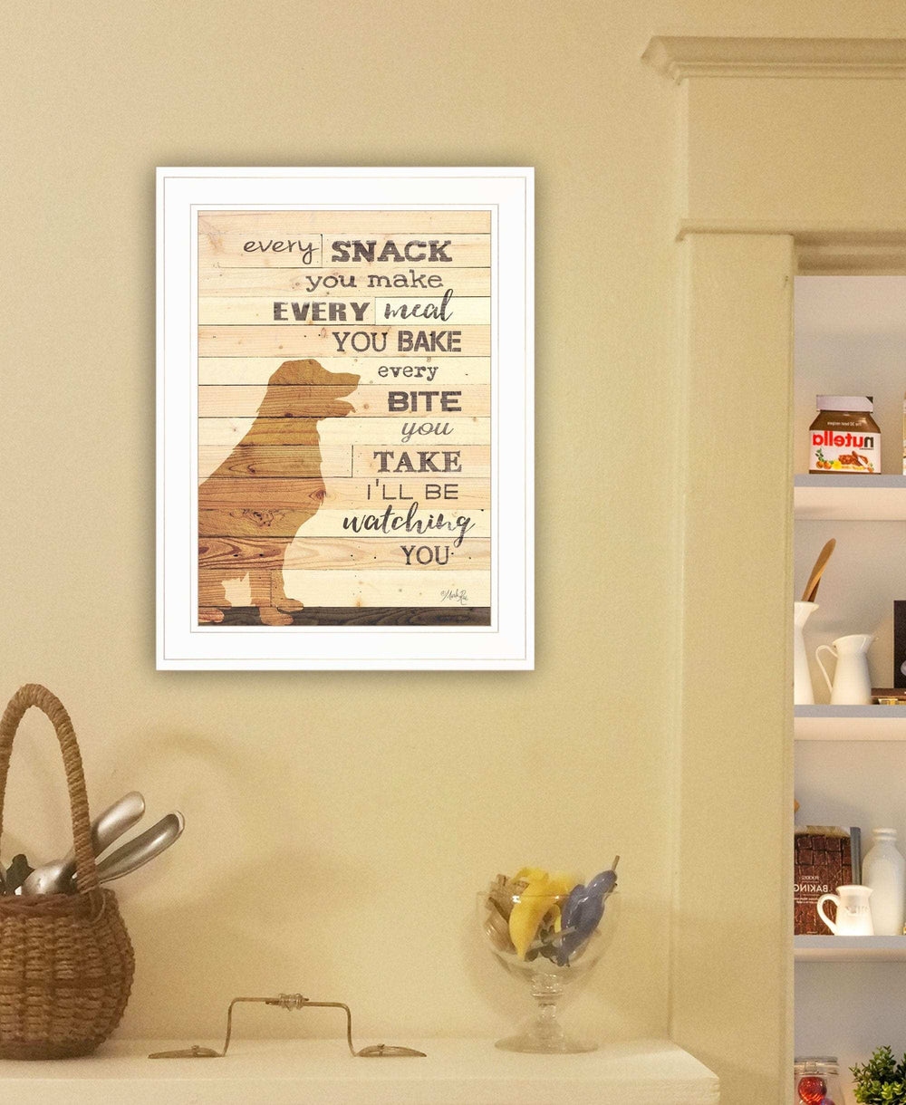 Every Snack You Make 1 White Framed Print Wall Art - Homeroots - Flyclothing LLC