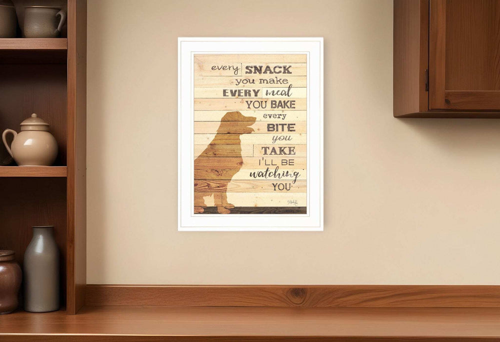 Every Snack You Make 1 White Framed Print Wall Art - Homeroots - Flyclothing LLC
