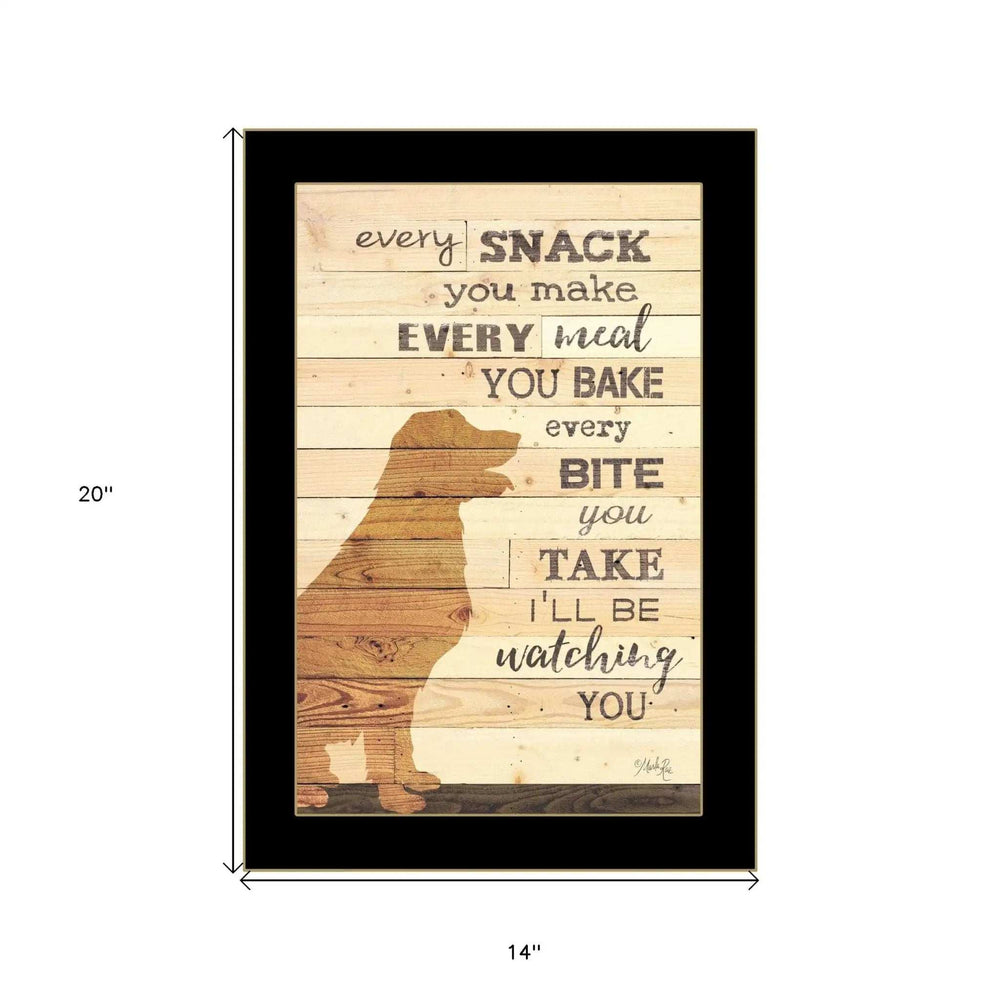 Every Snack You Make 3 Black Framed Print Wall Art - Homeroots - Flyclothing LLC