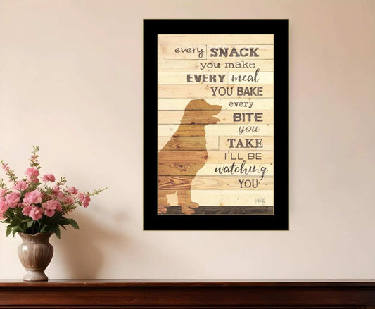 Every Snack You Make 3 Black Framed Print Wall Art - Homeroots - Flyclothing LLC