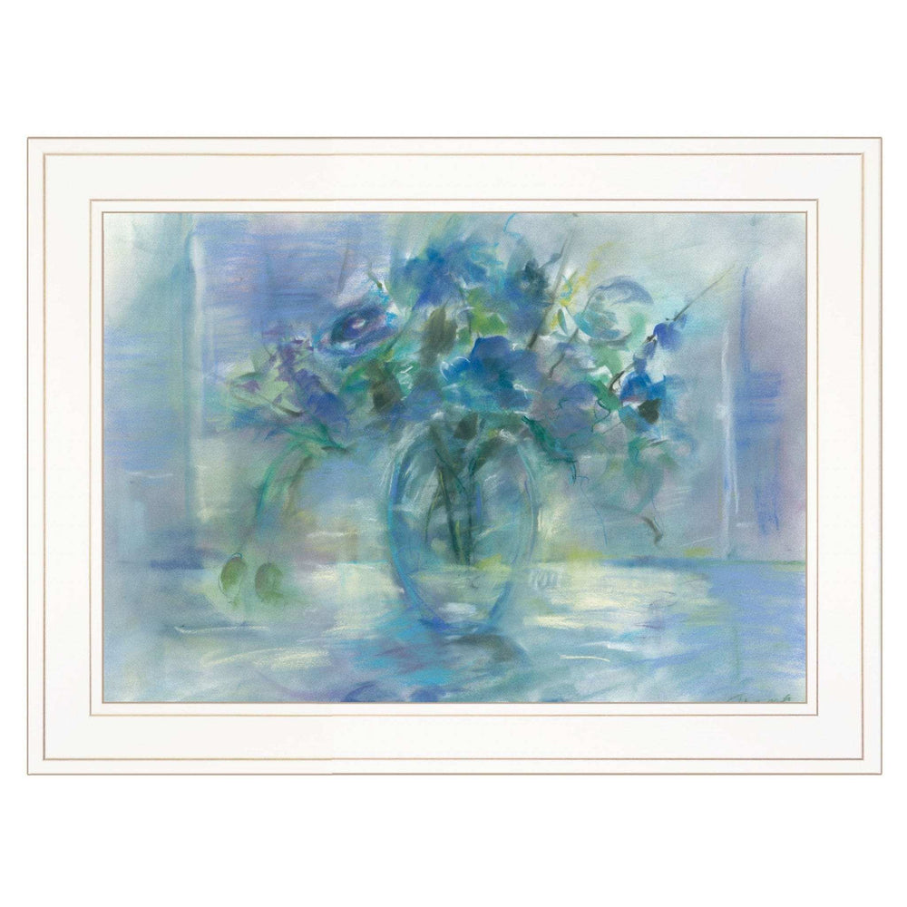 Susies Blue 2 White Framed Print Wall Art - Homeroots - Flyclothing LLC
