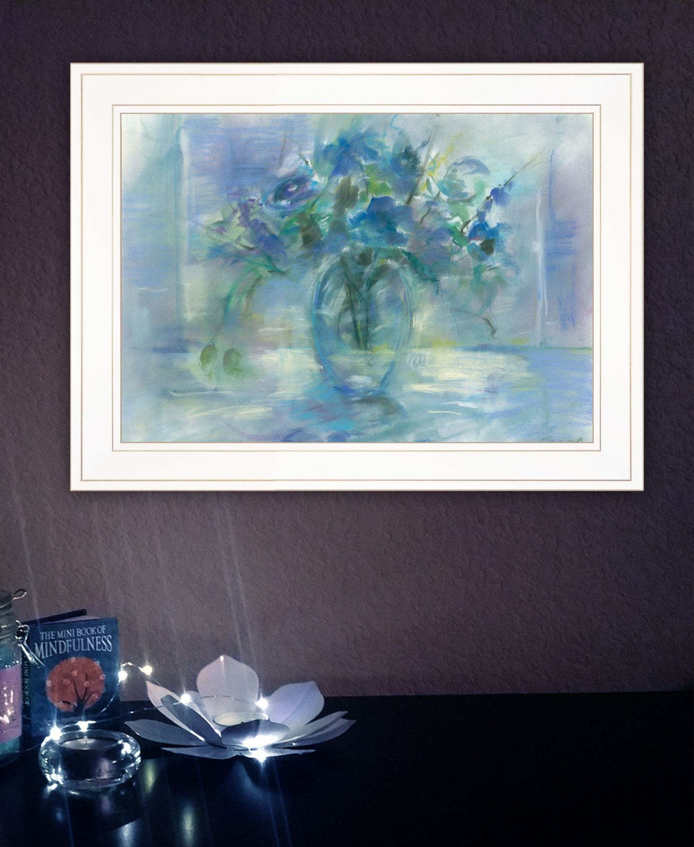 Susies Blue 2 White Framed Print Wall Art - Homeroots - Flyclothing LLC