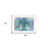 Susies Blue 2 White Framed Print Wall Art - Homeroots - Flyclothing LLC