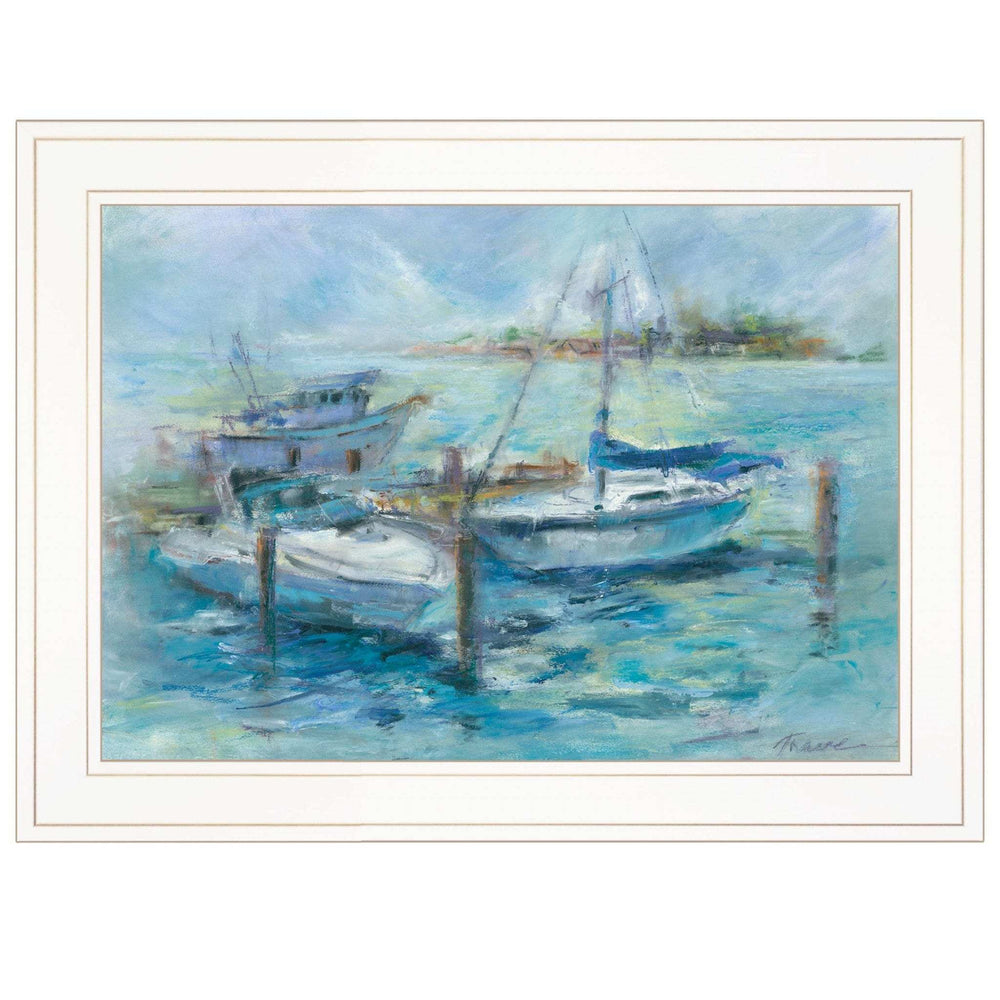 Dockside 2 White Framed Print Wall Art - Homeroots - Flyclothing LLC