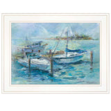 Dockside 2 White Framed Print Wall Art - Homeroots - Flyclothing LLC