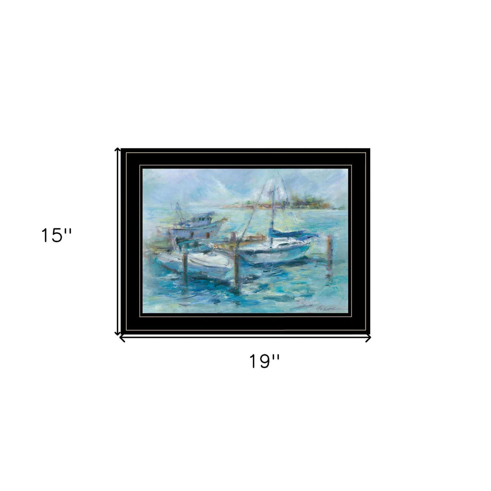Dockside 3 Black Framed Print Wall Art - Homeroots - Flyclothing LLC