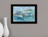 Dockside 3 Black Framed Print Wall Art - Homeroots - Flyclothing LLC