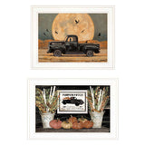 Set Of Two Harvest Moon 1 White Framed Print Kitchen Wall Art - Homeroots - Flyclothing LLC