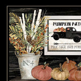 Set Of Two Harvest Moon 2 Black Framed Print Kitchen Wall Art - Homeroots - Flyclothing LLC