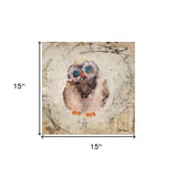 Set Of Two Wonder Years Owls 1 White Framed Print Wall Art - Homeroots - Flyclothing LLC