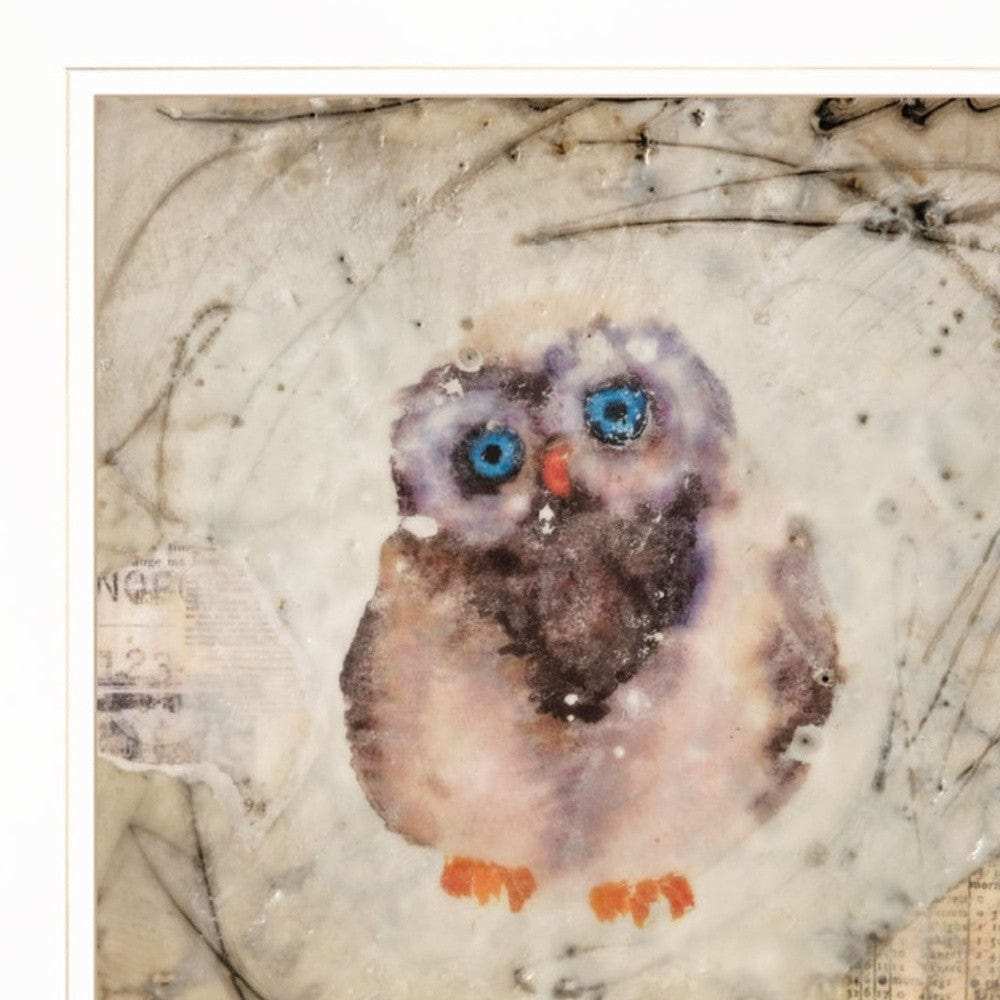 Set Of Two Wonder Years Owls 1 White Framed Print Wall Art - Homeroots - Flyclothing LLC