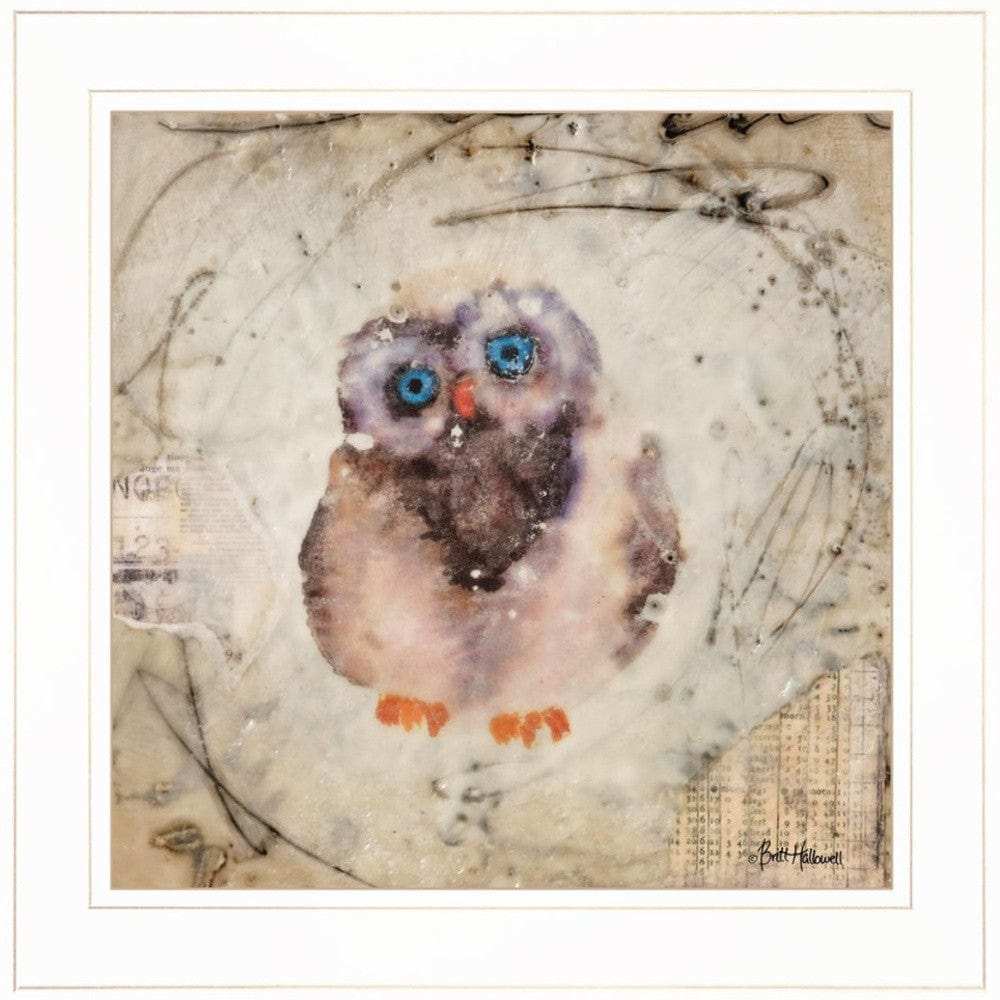 Set Of Two Wonder Years Owls 1 White Framed Print Wall Art - Homeroots - Flyclothing LLC