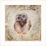 Set Of Two Wonder Years Owls 1 White Framed Print Wall Art - Homeroots - Flyclothing LLC
