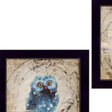 Set Of Two Wonder Years Owls Black Framed Print Wall Art - Homeroots - Flyclothing LLC