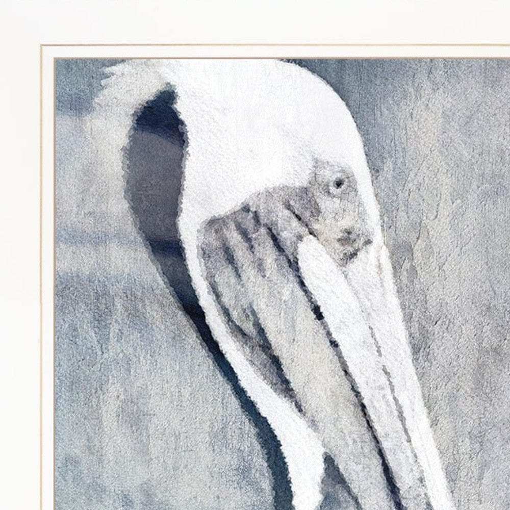 Set Of Two Pelican Party White Framed Coastal Wall Art - Homeroots - Flyclothing LLC