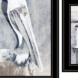 Set Of Two Pelican Party Black Framed Coastal Wall Art - Homeroots - Flyclothing LLC