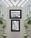 Set Of Two Pelican Party Black Framed Coastal Wall Art - Homeroots - Flyclothing LLC