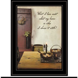 Set Of Two What I Love Most 2 Black Framed Print Kitchen Wall Art - Homeroots - Flyclothing LLC