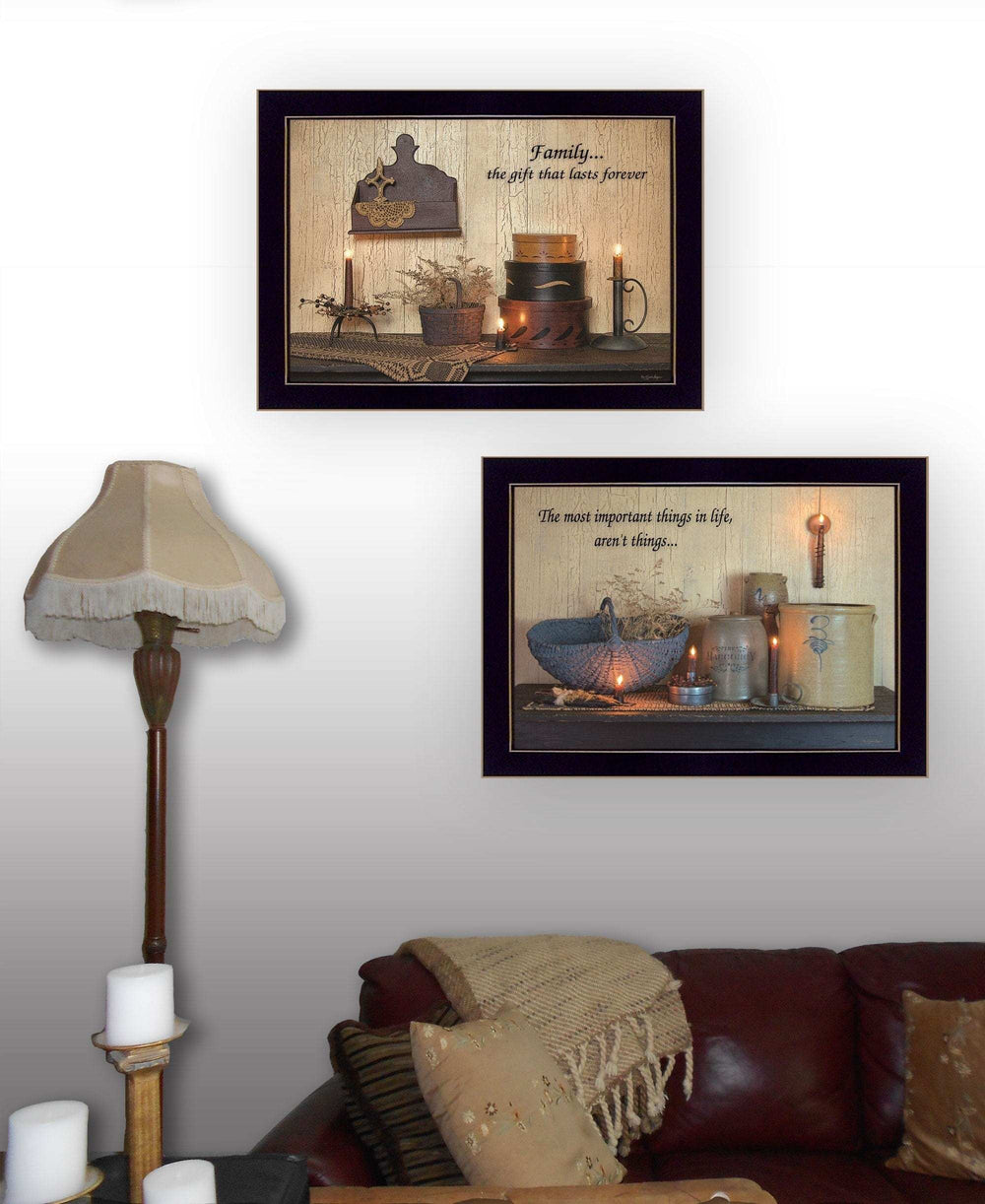 Set Of Two Family Forever 3 Black Framed Print Wall Art - Homeroots - Flyclothing LLC