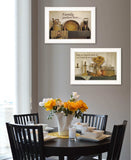 Set Of Two May Our Hearts Be warm 1 White Framed Print Kitchen Wall Art - Homeroots - Flyclothing LLC