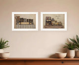 Set Of Two Homemade is Best 1 White Framed Print Kitchen Wall Art - Homeroots - Flyclothing LLC