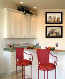 Set Of Two Candlelight and Flowers 2 Black Framed Print Wall Art - Homeroots - Flyclothing LLC