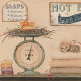 Set Of Two Country Bath III White Framed Print Bathroom Wall Art - Homeroots - Flyclothing LLC