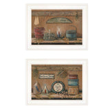 Set Of Two Shelf Treasures 1 White Framed Print Wall Art - Homeroots - Flyclothing LLC