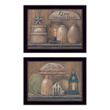 Set Of Two Love Never Fails 3 Black Framed Print Wall Art - Homeroots - Flyclothing LLC