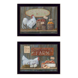 Set Of Two Home Grown 3 Black Framed Print Wall Art - Homeroots - Flyclothing LLC