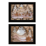 Set Of Two Great Outdoors 2 Black Framed Print Wall Art - Homeroots - Flyclothing LLC