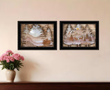 Set Of Two Great Outdoors 2 Black Framed Print Wall Art - Homeroots - Flyclothing LLC