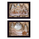 Set Of Two Great Outdoors 3 Black Framed Print Wall Art - Homeroots - Flyclothing LLC