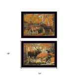 Set Of Two Call of the Wild 2 Black Framed Print Wall Art - Homeroots - Flyclothing LLC