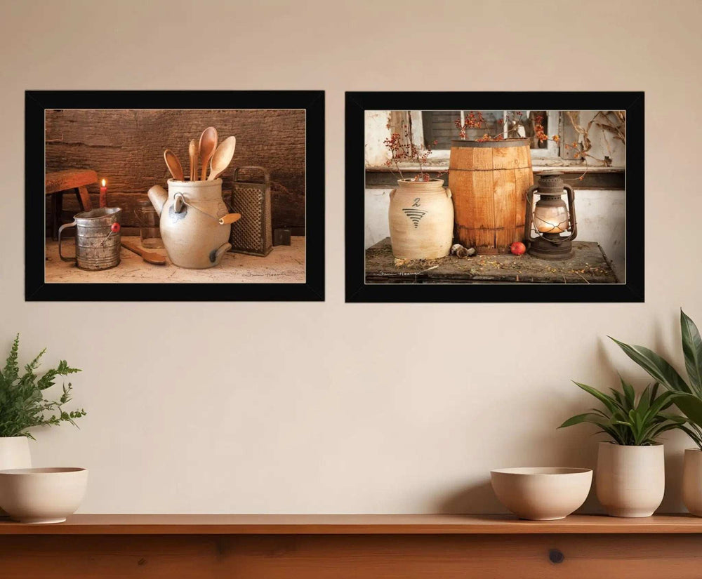 Set Of Two The Nail Keg 3 Black Framed Print Wall Art - Homeroots - Flyclothing LLC