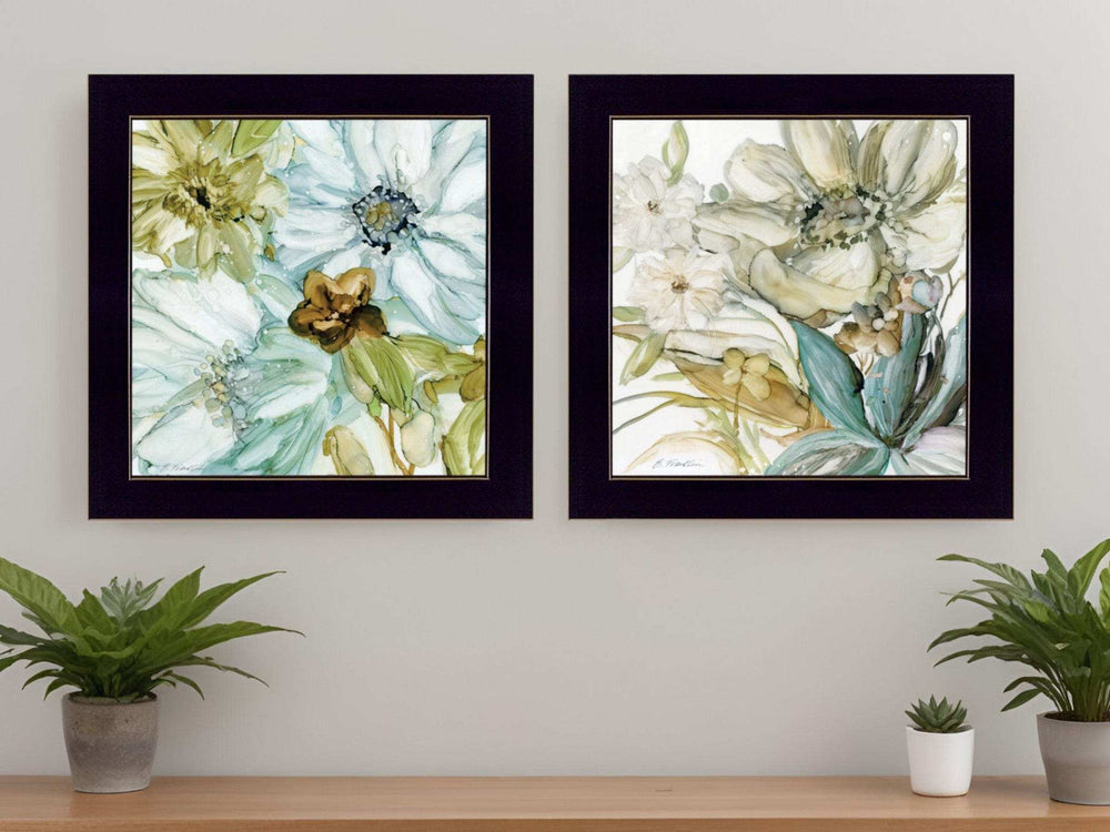 Set Of Two Sea Glass 3 Black Framed Print Wall Art - Homeroots - Flyclothing LLC