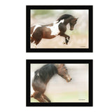 Set Of Two A Wild Kookie 3 Black Framed Print Wall Art - Homeroots - Flyclothing LLC