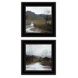 Set Of Two Winter Landscape 2 Black Framed Print Wall Art - Homeroots - Flyclothing LLC