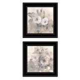 Set Of Two Transitional Blooms 2 Black Framed Print Wall Art - Homeroots - Flyclothing LLC