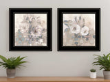 Set Of Two Transitional Blooms 2 Black Framed Print Wall Art - Homeroots - Flyclothing LLC