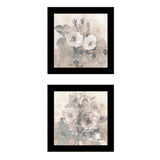 Set Of Two Transitional Blooms 3 Black Framed Print Wall Art - Homeroots - Flyclothing LLC