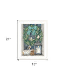 Winter Wreath 1 White Framed Print Wall Art - Homeroots - Flyclothing LLC