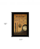 Time Is An Illusion 2 Black Framed Print Wall Art - Homeroots - Flyclothing LLC