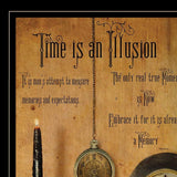 Time Is An Illusion 2 Black Framed Print Wall Art - Homeroots - Flyclothing LLC