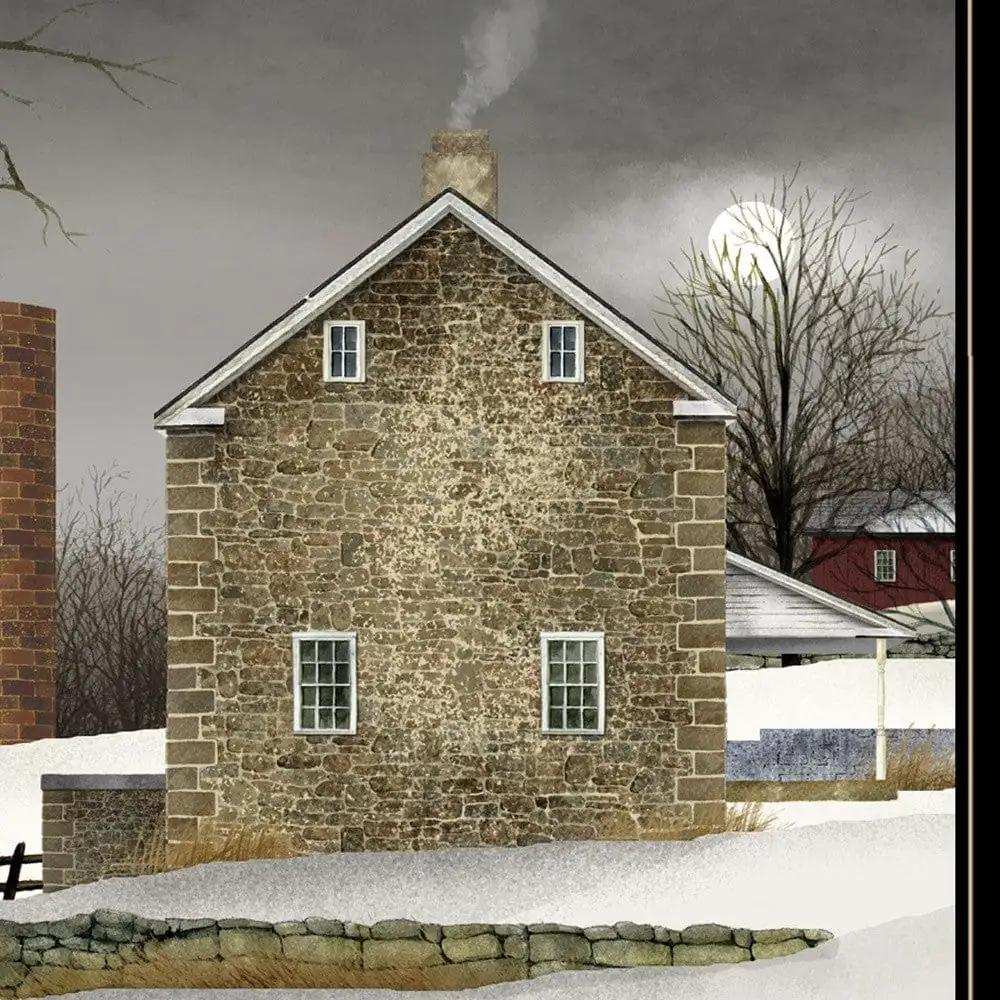 Cold Winters Night 2 Black Framed Print Wall Art - Homeroots - Flyclothing LLC