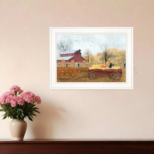 Autumn Blessings 1 White Framed Print Wall Art - Homeroots - Flyclothing LLC